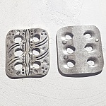 Zamak Rechthoekige Stekker N°01 Zilver