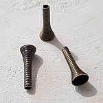 Spiraalvormige kegelbeker N°02 X 2 stuks koper.