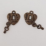 Bedel hangslot N°09 Koper