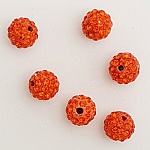 10 mm shamballa stijl strass hars kraal N°03