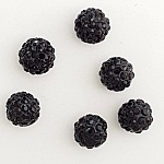 10 mm shamballa stijl strass hars kraal N°05
