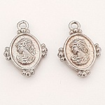 Vrouw Cameo bedel N°02 Zilver