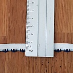 Per meter Fancy wit elastiek 9 mm.