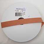 Bias plain all textile 1 Meter kraag 43 Lichtbruin