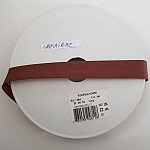 All-textile plain bias 1 Meter kraag 60 Chestnut