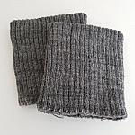 Geribde manchetten of broekspijpen Grijs