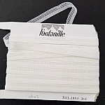 Per meter Fancy wit elastiek 12 mm.