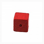 10 Houten Kralen Kubus / Vierkant 10 mm Rood