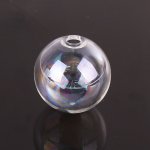 1 Ronde glazen bol 25mm AB Transparant om te vullen
