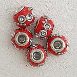 5 ronde kralen 12/10 mm N°04