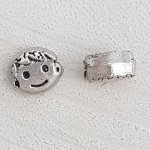 Metalen kraal Boy 3D zilver N°03