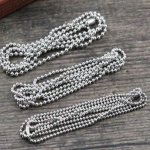 Ketting N°03 kogelketting 304 roestvrij staal 70 cm - 2mm