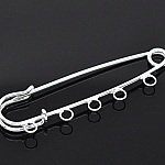 Set van 20 zilveren verpleegster speldhouders 5 ringen 70x20mm N°004