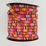 Rond spaghettikoord N°01 Roze x 1 meter