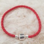 Europese Clip Armband Gewoon 01 VAN 15 TOT 23 CM Rood