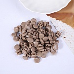 Elastische sluiting met gesp Donkerbruine rubber kiezel N°02 x 10 stuks