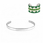 Roestvrij staal 5 mm Manchet Armband N°01
