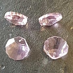 Hanger in gefacetteerde glazen schelp N°01-01