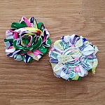 Gerafelde stoffen bloem nr. 26