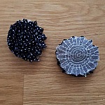 Gerafelde stoffen bloem nr. 38