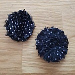 Gerafelde stoffen bloem nr. 42