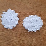 Gerafelde stoffen bloem nr. 78