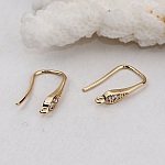 Oorbelhouder N°26 Vergulde haak en Strass