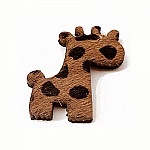 Giraffe Bont Bruin 26x34mm x 1