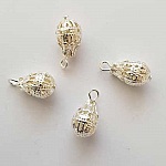 Zilveren opengewerkte druppelbedel N°01-01