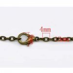 Halsketting Brons gaas forçat 45,7 cm