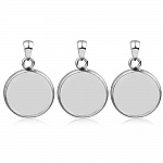 Ronde cabochonhouder 18 mm Roestvrij staal N°04