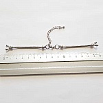 Europese stijl horloge wijzerplaat ketting armband met karabijnsluiting 7 X 8,5 cm