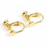 Oorbelhouder Verstelbare clip 18k goud N°06 x 1 paar goud