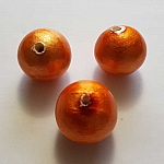 Ronde kraal Papier Maché GT 24mm Oranje