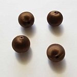 Geweven draad kraal 15 mm Bruin