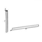 2 koperen buisklemmen 40x6mm, helder zilverkleurig-72435 