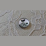 rond glas cabochon 10mm vogels 018 
