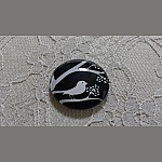 rond glas cabochon 10mm vogels 021 