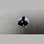 glazen cabochon rond 10mm cat 009 