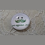 glazen cabochon rond 25mm snor 028 