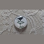 cabochon rond glas 25mm vogels 019 