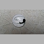 glazen cabochon rond 25mm cat 014 