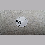 glazen cabochon rond 25mm cat 006 