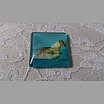 glazen vierkante cabochon 30mm 022 