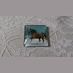 vierkante glazen cabochon 30mm 019 