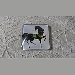 vierkante glazen cabochon 30mm 016 