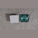 vierkante glazen cabochon 25mm 047 