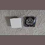 glas vierkante cabochon 25mm 043 