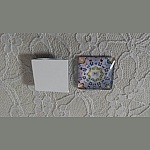 vierkante glazen cabochon 25mm 042 