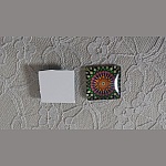 vierkante glazen cabochon 25mm 039 